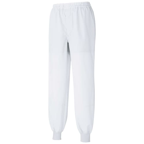 男女共用スラックス MHS08W下 ホワイト 4L