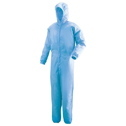 フード一体型クリーンスーツ C1351B 青 S