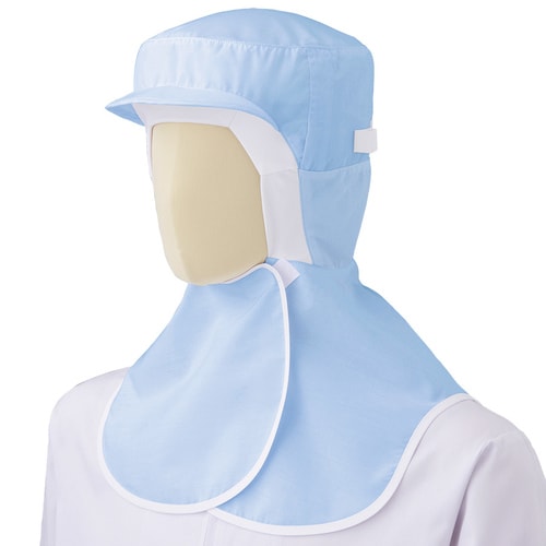 フード(ツバ付・面ファスナー)SH17B青 フリ−