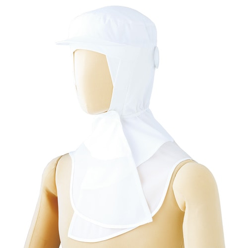 フード(ツバ付)マスク掛け丸型 SH35W 白 S