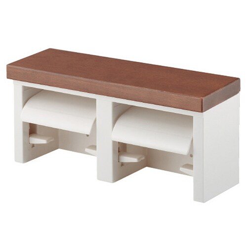 ツインペーパーホルダーブラウン