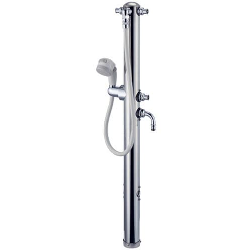 624ー217 ステンレス双口シャワー混合栓柱