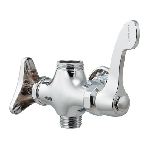 704ー497ー13QR 厨房双口横形水栓