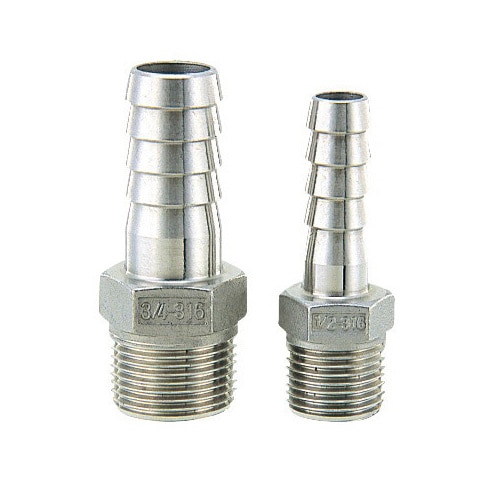 6489ー1/4×8 ステンレスホースニップル