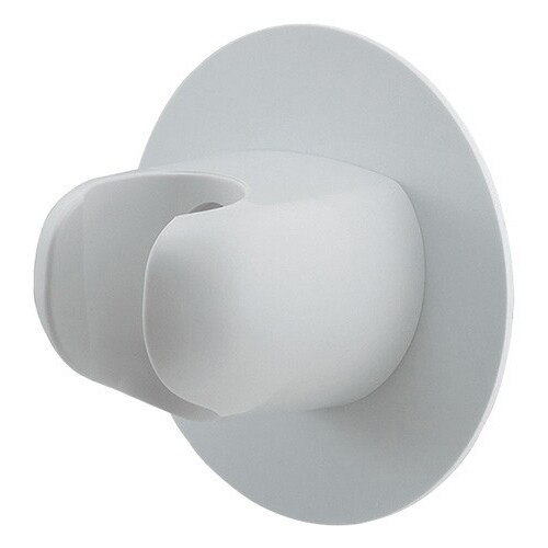 シャワーフック化粧プレート付白