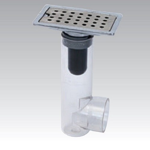 スーパートラップ付角目皿VPVU兼(DーZL付)