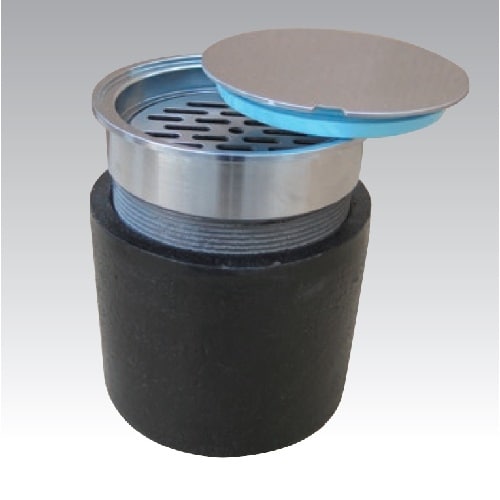 非防水用床排水トラップ掃除口(内部目皿付)