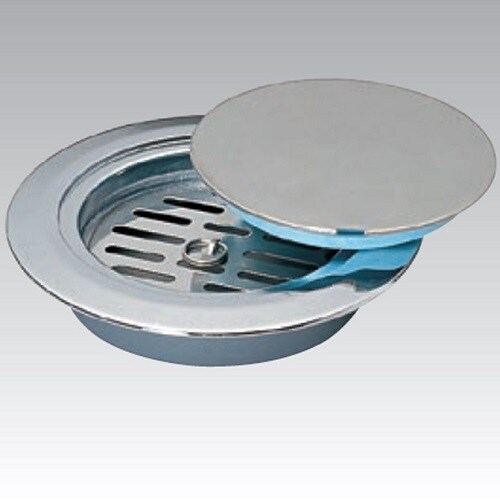 ワンプッシュ 内部目皿付ツバ広掃除口 VP・VU兼