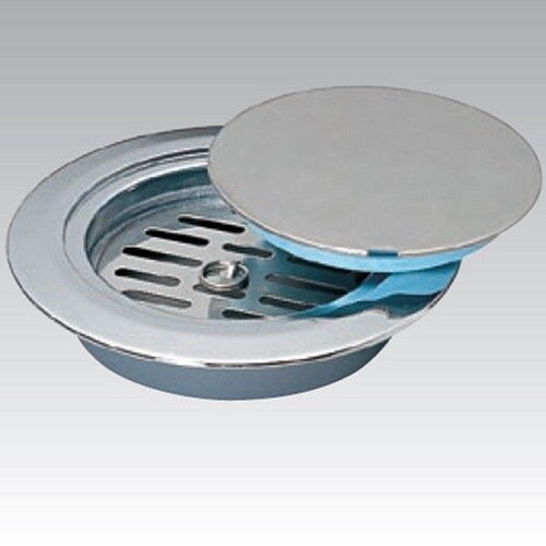 ワンプッシュ 内部目皿付ツバ広掃除口VPVU兼