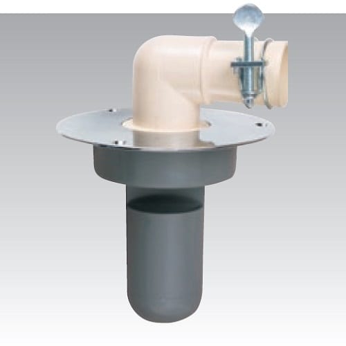 スーパートラップ付洗濯機床排水金具 ビス付