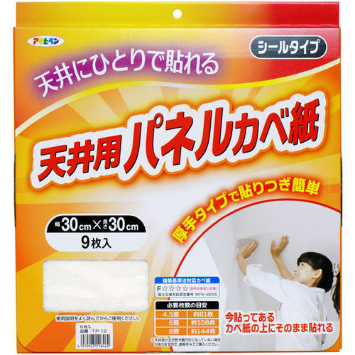 AP天井パネルカベ紙30x30cmx9枚TP−12