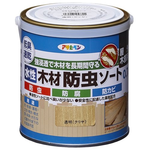 水性木材防虫ソート 0.7L クリヤ
