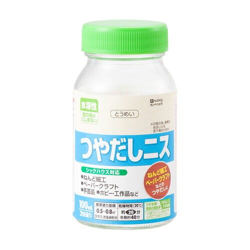 水溶性つやだしニスA とうめい 100ML