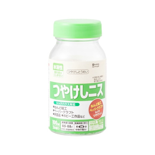 水溶性つやけしニスA つやけしとうめい 100ML