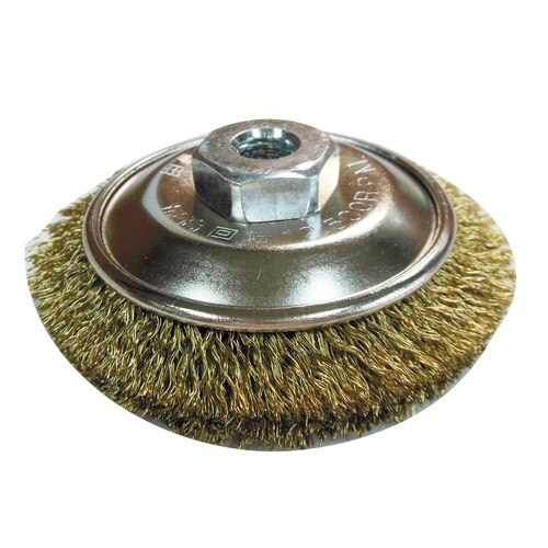 trad ベベルワイヤーブラシ メッキ線