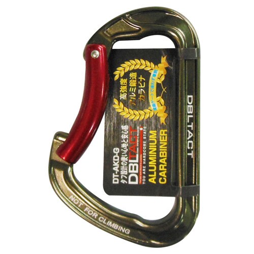 アルミ鍛造カラビナ ガンメタ#360425