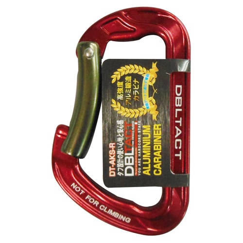 アルミ鍛造カラビナ レッド #360423
