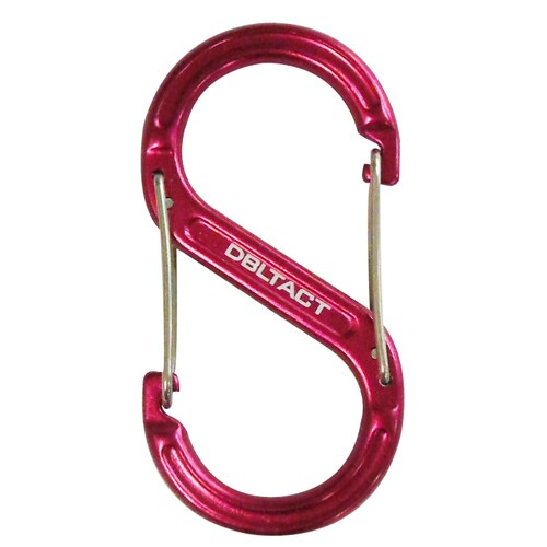 DT アルミS型カラビナレッド #360512