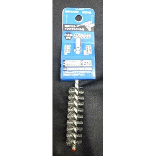 六角軸ネジリブラシ ワイヤー φ16