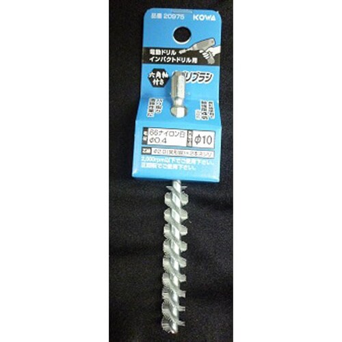 六角軸ネジリブラシ 66ナイロンφ10