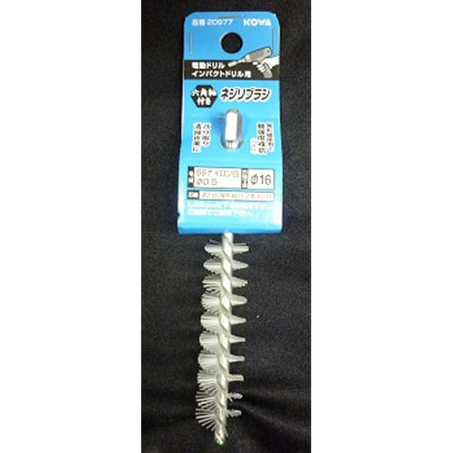 六角軸ネジリブラシ 66ナイロンφ16