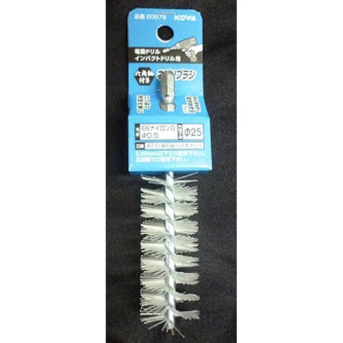 六角軸ネジリブラシ 66ナイロンφ25