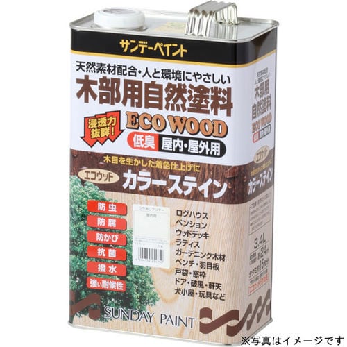 エコウッドカラーステイン 外 透明C 3400ml