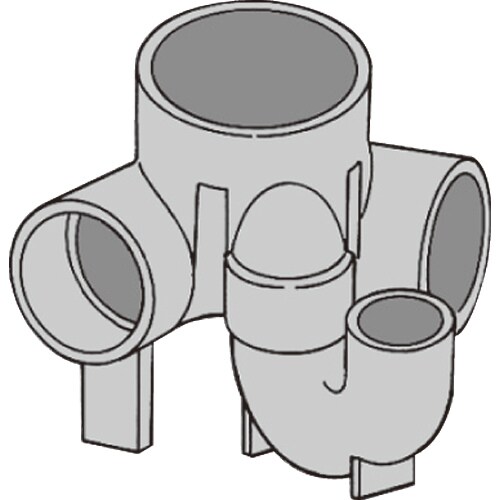 ビニマス90度曲左100X50P