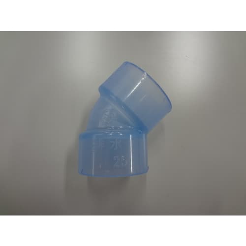VP45L25透明 排水継手 VP45度エルボ