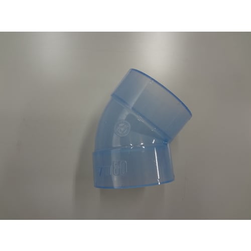 VU45L50透明 VU継手 VU45゜エルボ