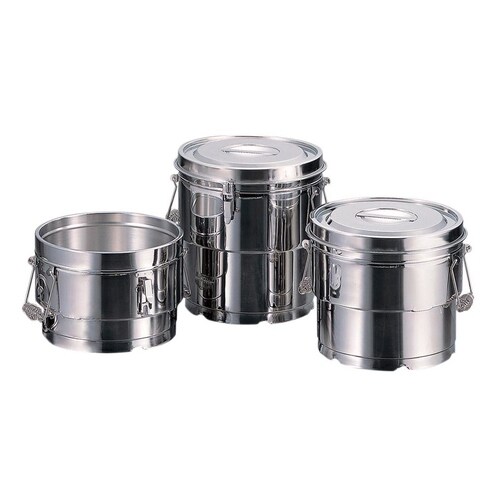 目盛付二重食缶(クリップ付) 14L