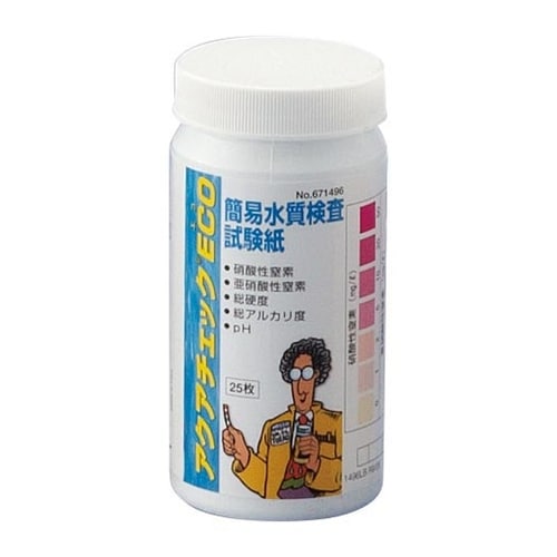 簡易水質検査試験紙アクアチェックエコ 100枚×6