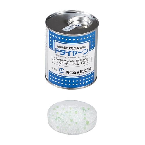 シリカゲルA型 球状 6UPメッシュ混色 500g