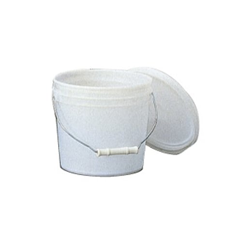 トスロン丸型容器 KT−12白 フタ付