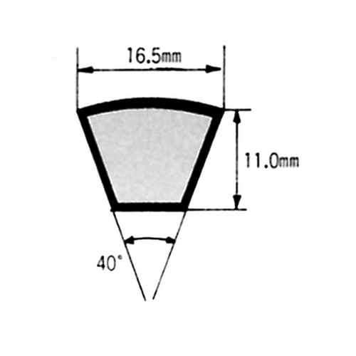 スタンダードVベルト B形No.100