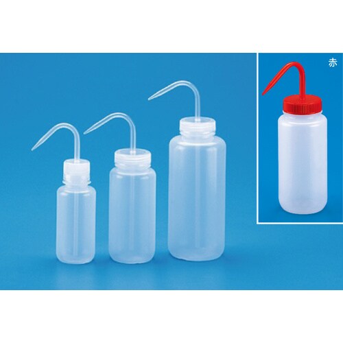 広口洗浄瓶 LDPE製 1000ml 青
