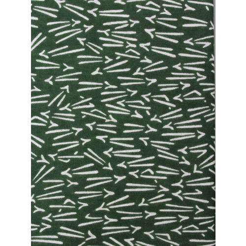 #1910 緑 松葉柄和手ぬぐい100cm