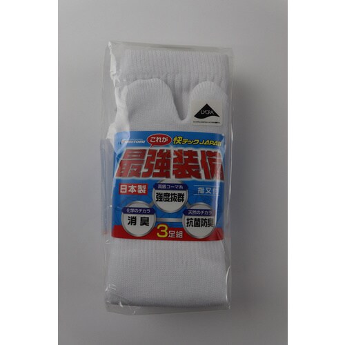 #4084−3P−L 最強装備快テック指又 白