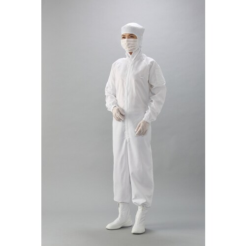 フード一体クリーンスーツ CJ1332−1 L 白