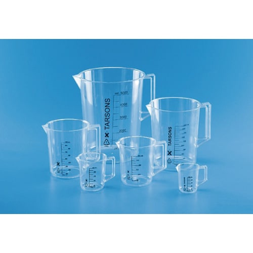 目盛ビーカー 取っ手付 TPX製 500ml