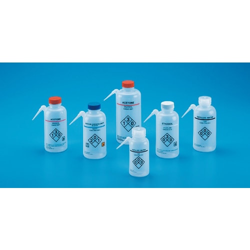 薬品識別洗浄瓶 LDPE製 250ml エタノール