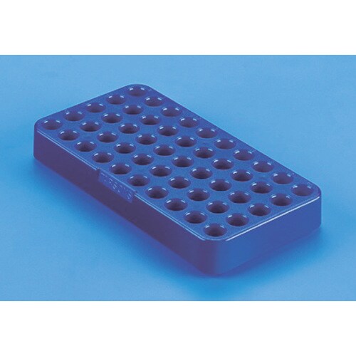 クライオチルラック PC製 孔数50 1ml用 青