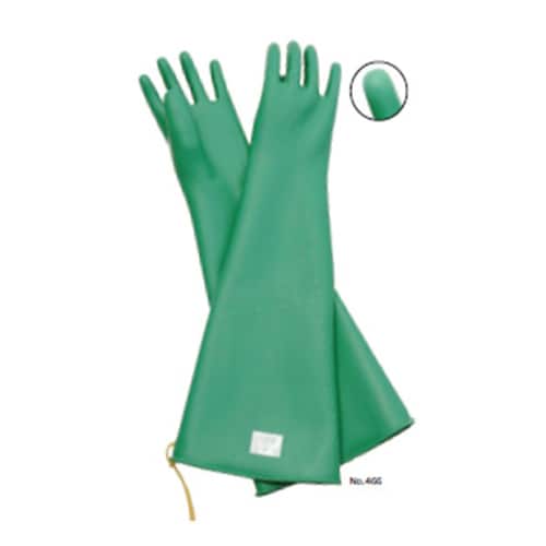 ハナキ工業用ゴム手袋 曲がり指型 ロング