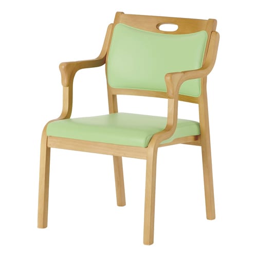 らくらくチェア 緑 ブラウン