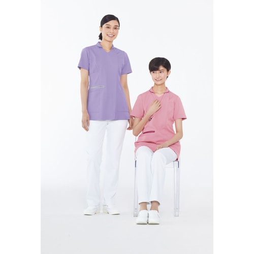 女子ハイブリッドチュニック コーラルピンク(S)