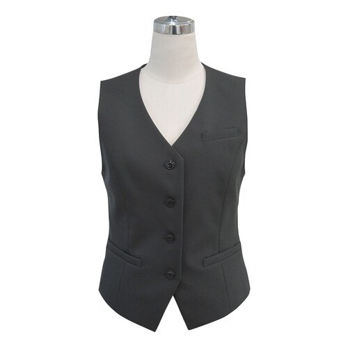 事務服ベスト13U5030(チャコールグレー)