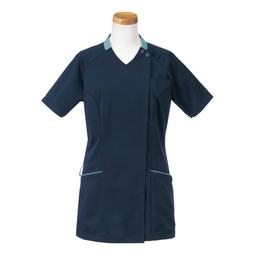 半袖スクラブジャケット LLR8947(アクア)