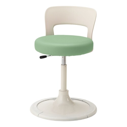 クランケチェア(背付)アップルグリーン保護具付