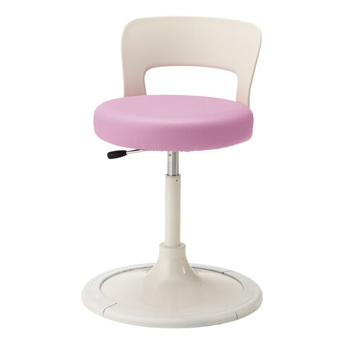 クランケチェア(背付)チェリーピンク保護具付