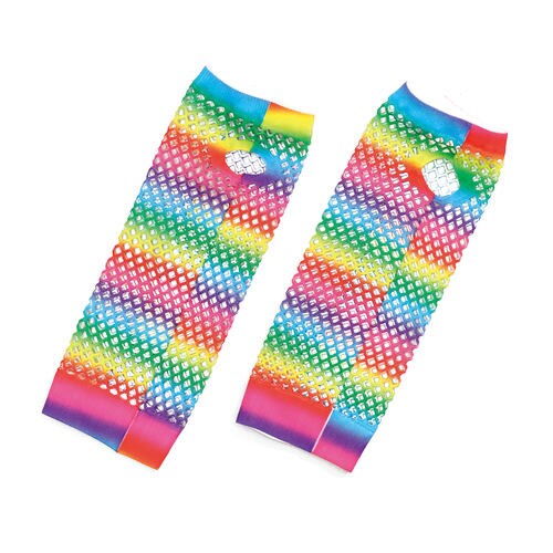 カラーメッシュグローブ レインボー